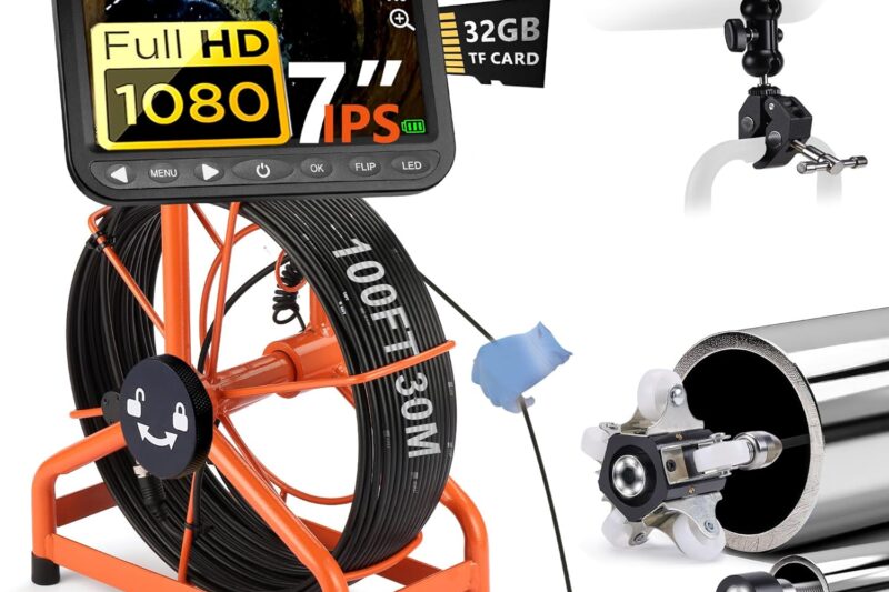 2026 Sewer Camera, HD 1080P with DVR